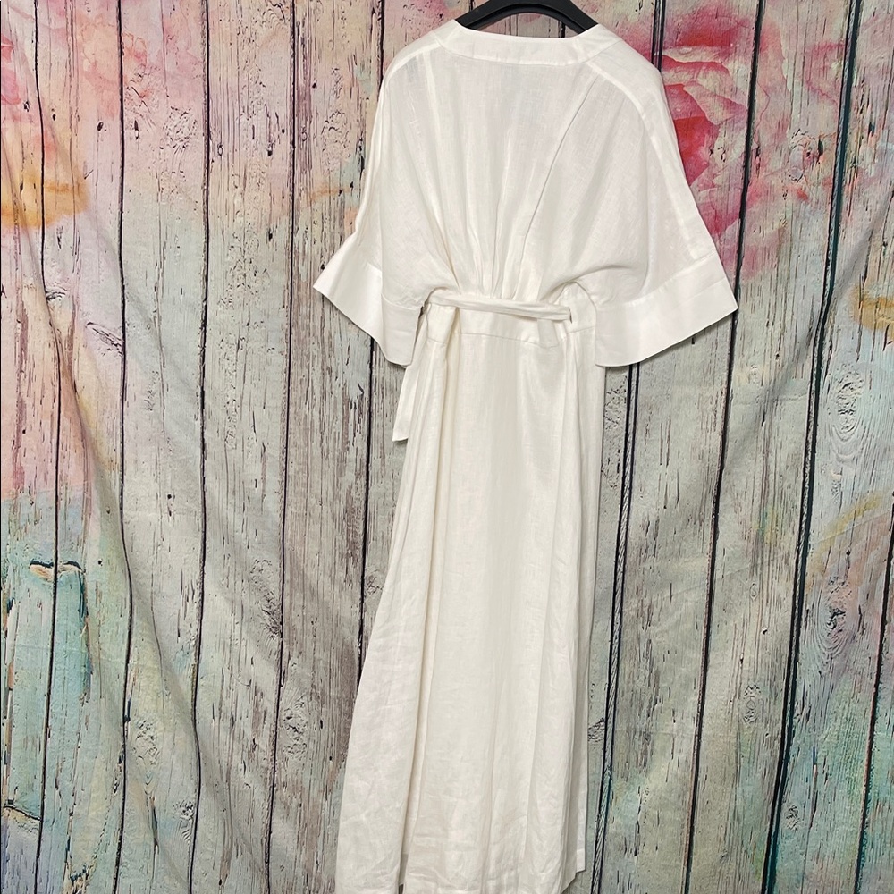 White Linen Equipment Dress 12 - Picture 9 of 9